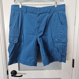 St. John's Bay Teal Cargo Shorts for Men